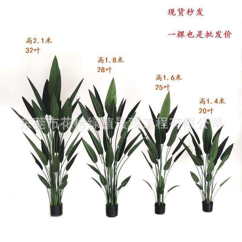 仿真美人蕉 仿真绿植 大型植物 盆栽树装饰大堂家居卧室摆件厂家