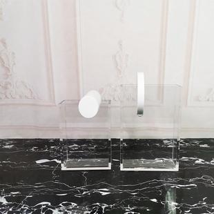 轻奢样板房间客厅横向花器亚克力花瓶花插摆件艺术室内装饰