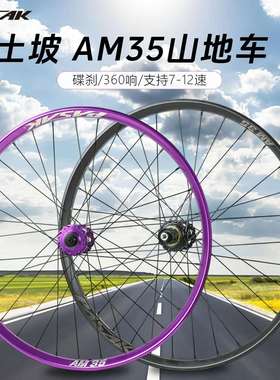 PASAK山地车土坡车对锁快拆 MTX35 DH铝圈26 27.5 29寸轮组AM速降