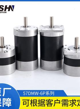 57mm 100W200W12V24V48V220V低噪音6极直流无刷电机57DMW