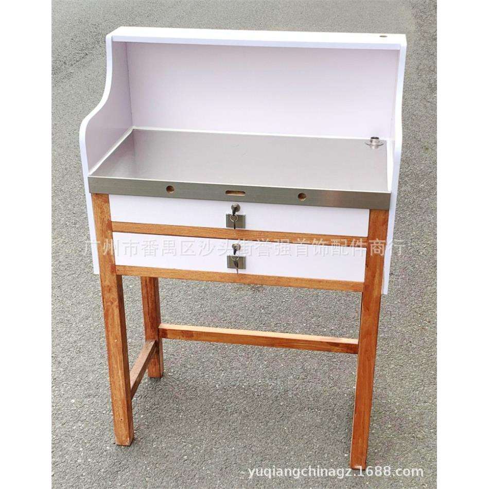 不锈钢桌面首饰工作台-上漆款 木腿打金桌子 执模台 打金功夫台