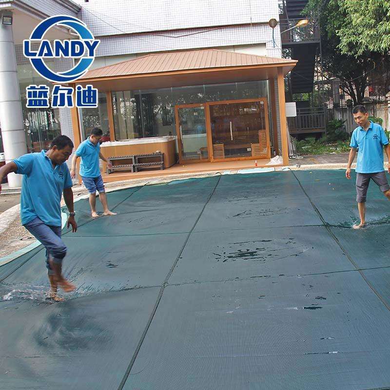 泳池TC安全盖 水池防尘保温膜盖 泳池遮阳布 易安装、拆卸和储存