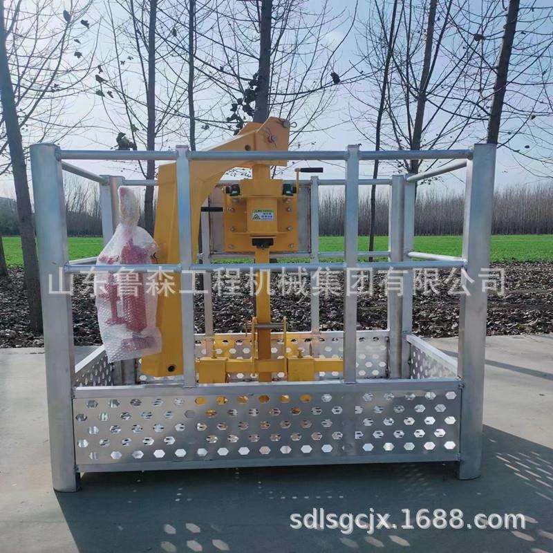 吊车通用高空作业吊篮不锈钢吊篮徐工中联三一通用顶筐吊蓝