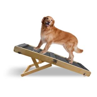 可折叠木质狗狗爬梯台阶猫咪狗上床折叠梯斜坡道可调节宠物木楼梯