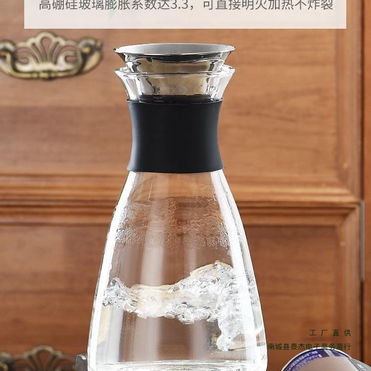 耐热防爆玻璃冷水壶欧式风格丹麦solo凉水壶加厚凉白开水玻璃壶无