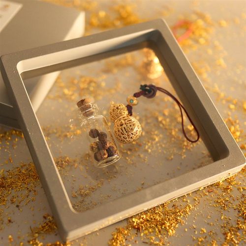 普陀山桂花檀香冷香丸手工合香吉祥葫芦随身佩S戴香囊古风香薰球