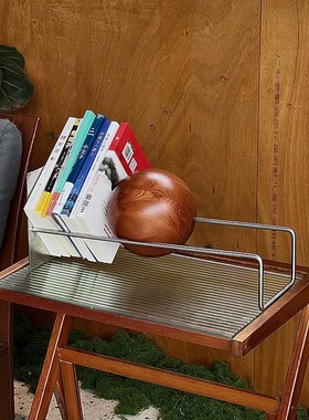 轻装修桌面书架h实木圆球重力创意趣味唱片收纳书架置物架装饰摆