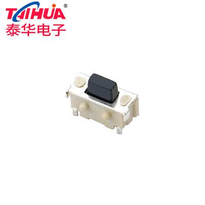 2x4x3.5侧按双弹片 贴片带定位柱260gf 矩形按钮 音箱按键开关