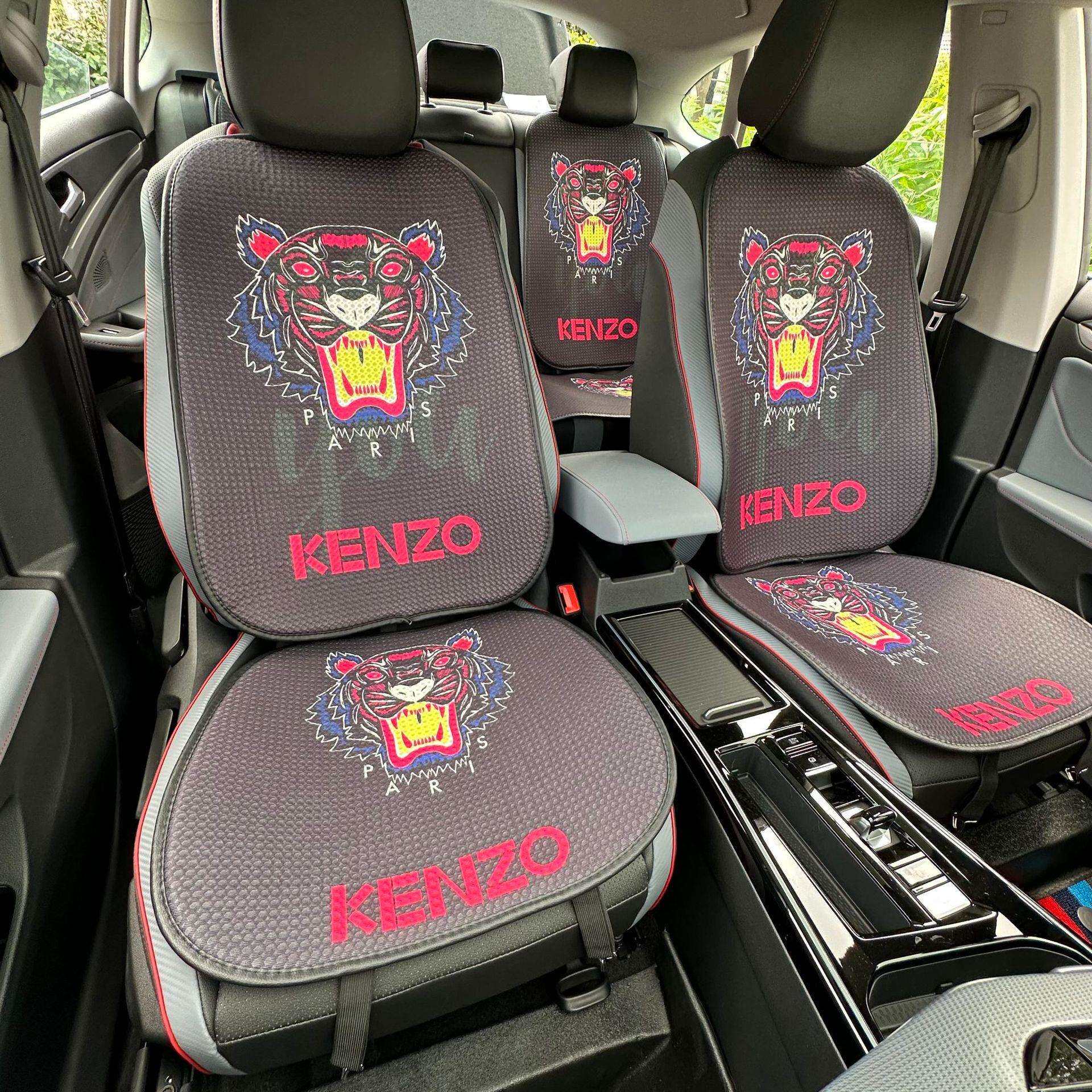 汽车坐垫四季通用款网红个性潮流车载用品透气简约座垫七件套夏季