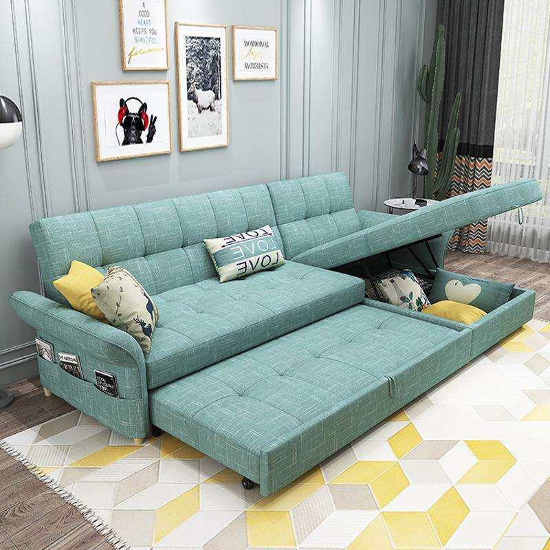 多功能沙发床两用折叠小户型客厅公寓贵妃储物可拆洗布艺沙发组合