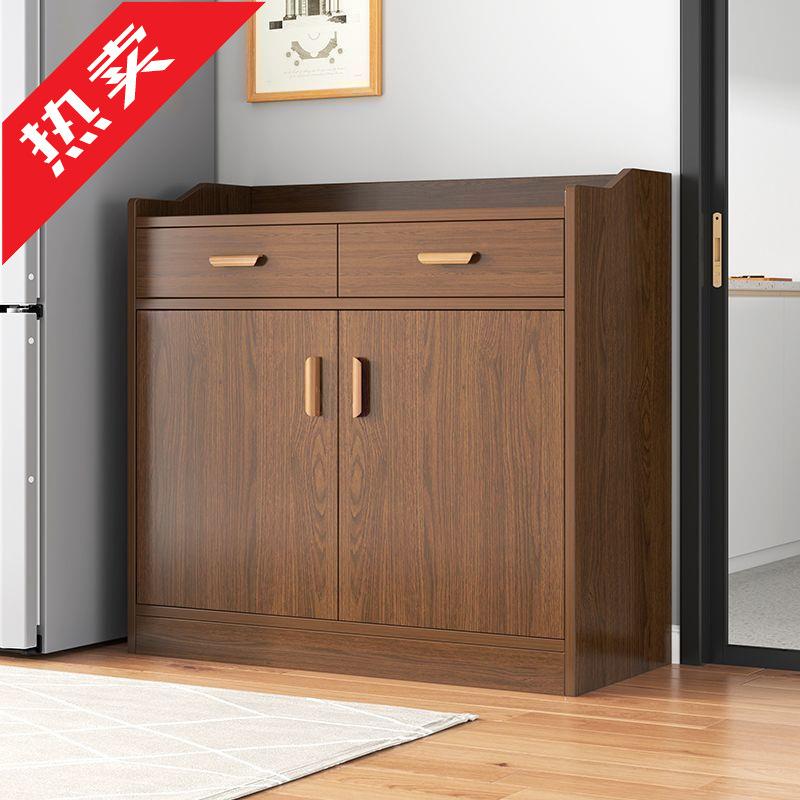 【店铺热销】茶水柜客厅餐边柜子家用置物实木色备餐靠墙储物柜收
