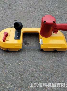 多功能管料钢材切割带锯 手提切割机矿用切瓦斯管的锯气动切割锯