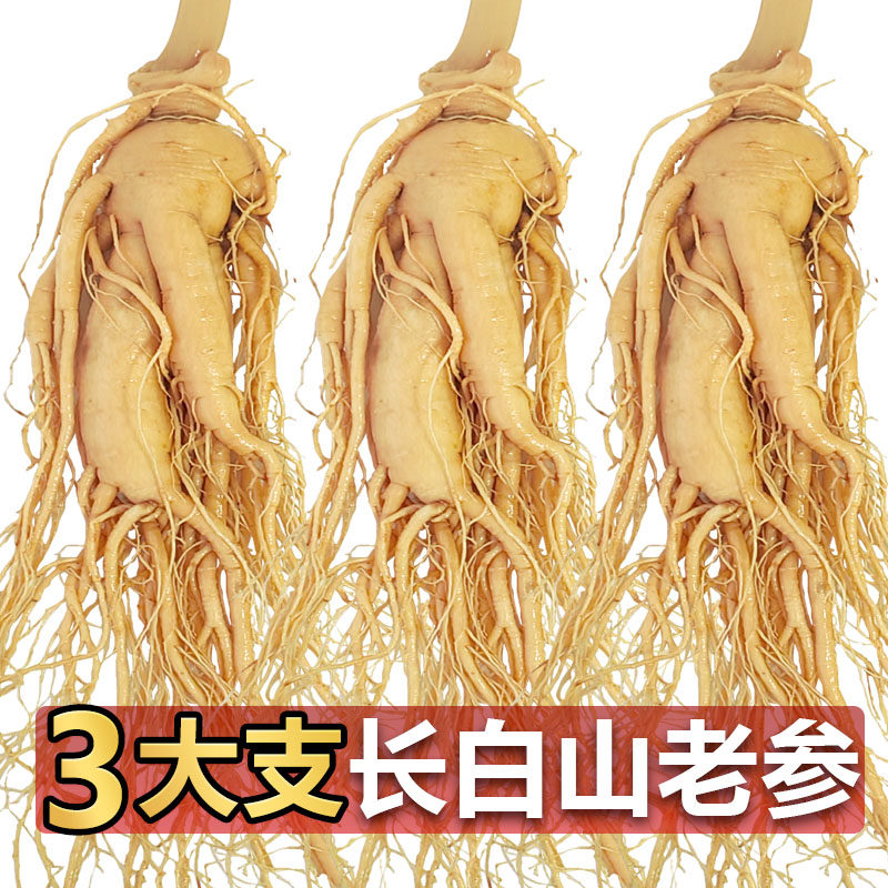 长白山人参泡酒材料鲜人参煲汤滋补东北特产泡酒药材送礼佳品