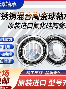 不锈钢混合陶瓷球双面密封轴承 S6013 6014 6015 6016 6017 6018