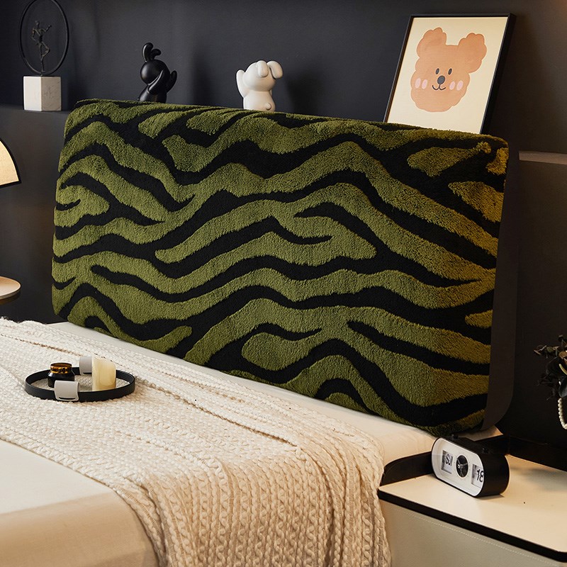 欧式高级感床头套罩毛绒2025新款全包木床软P包遮丑防尘通用床头