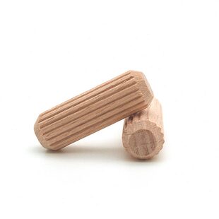 木木直木30家具连接件M6纹50钉木棒榫0粒木榫塞栓楔木子棒*圆