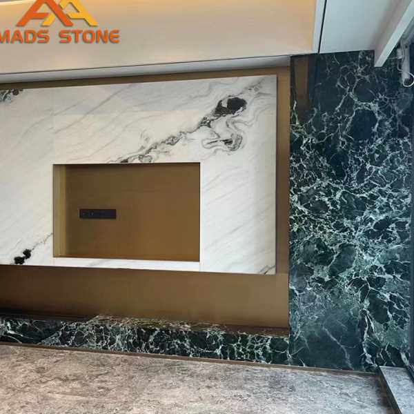 天然大理石台面普拉哒绿色电视背景墙奢石茶几餐桌石材