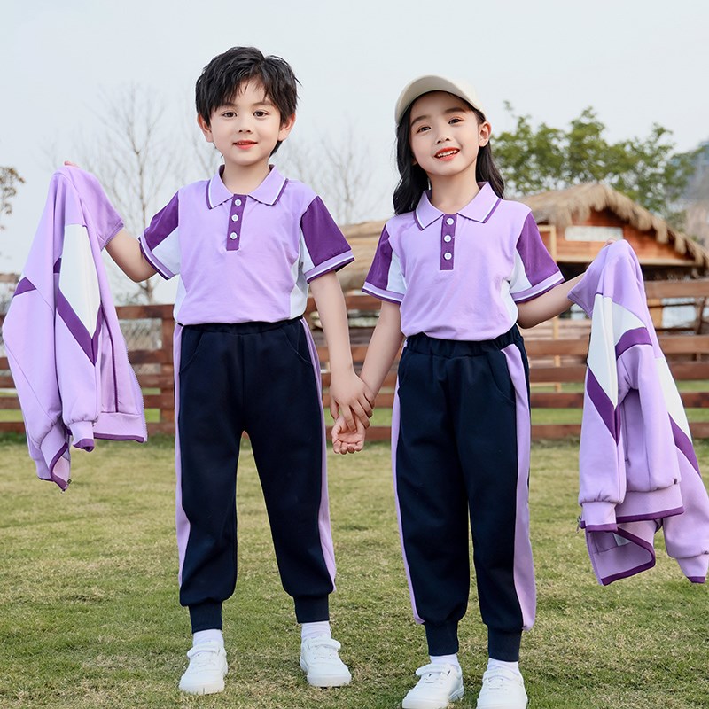 小学生校服夏装幼儿园园服出游秋冬学院男女运动儿童套装春秋班服