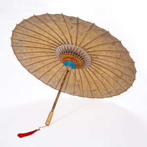 物新工坊油纸伞 古韵黄 非遗古风D伞防雨手工纸伞中式雨伞晴雨两