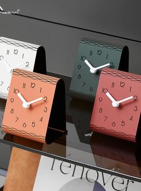 Noridongjsan时尚家用座钟简约台钟饰品书房卧室桌面摆件静音摆钟