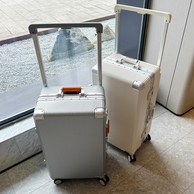 行李箱男生新款小型20寸可登机皮箱女24耐用铝框密U码旅行拉杆箱