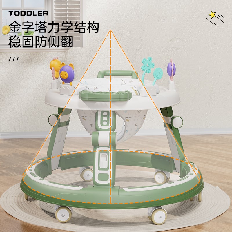 宝宝推车学步学步j车防O型腿婴儿助步车6-18月能防侧翻小孩玩具