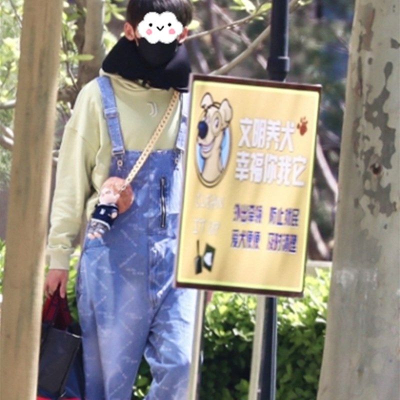 青春有你哑光磨砂包链裤娃娃链条百搭多色亚克力包带手机挂绳挂链