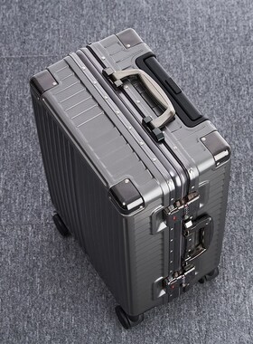 新款行李箱男女学生20寸铝框拉杆箱万向轮24寸旅行箱包密码箱厂家