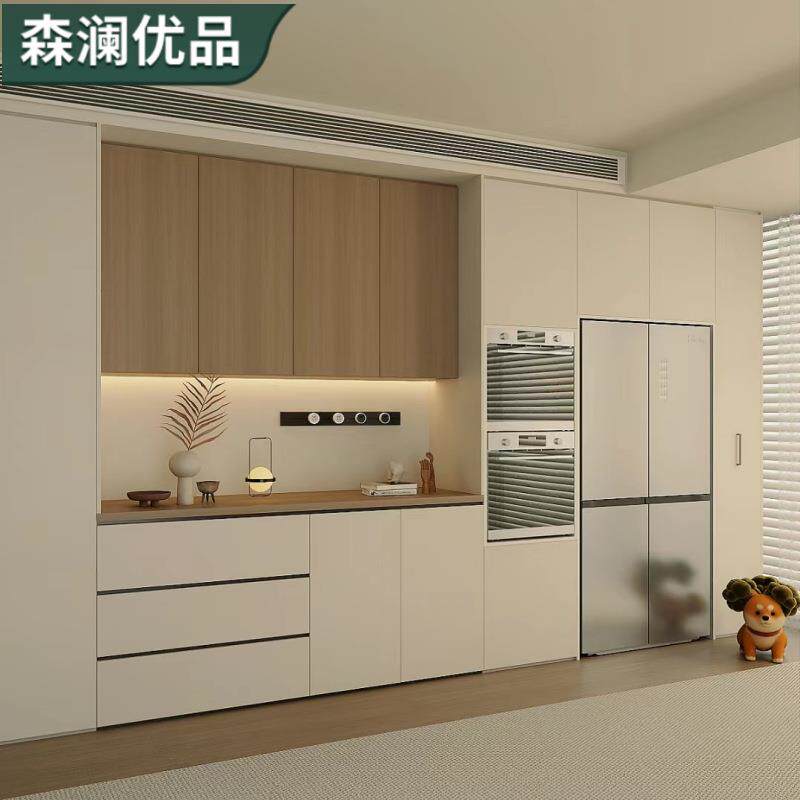 北京厂家定 制餐边柜实木免漆 万华禾香餐边柜 展示柜现代简约