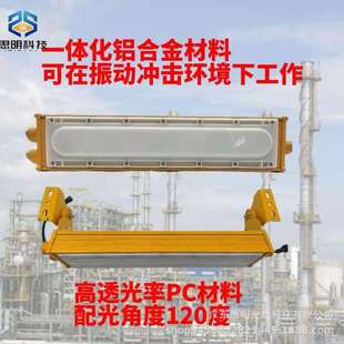 海洋隧道防爆灯隔爆led照明吸顶灯泛光抗冲击化工业棚顶灯应急灯