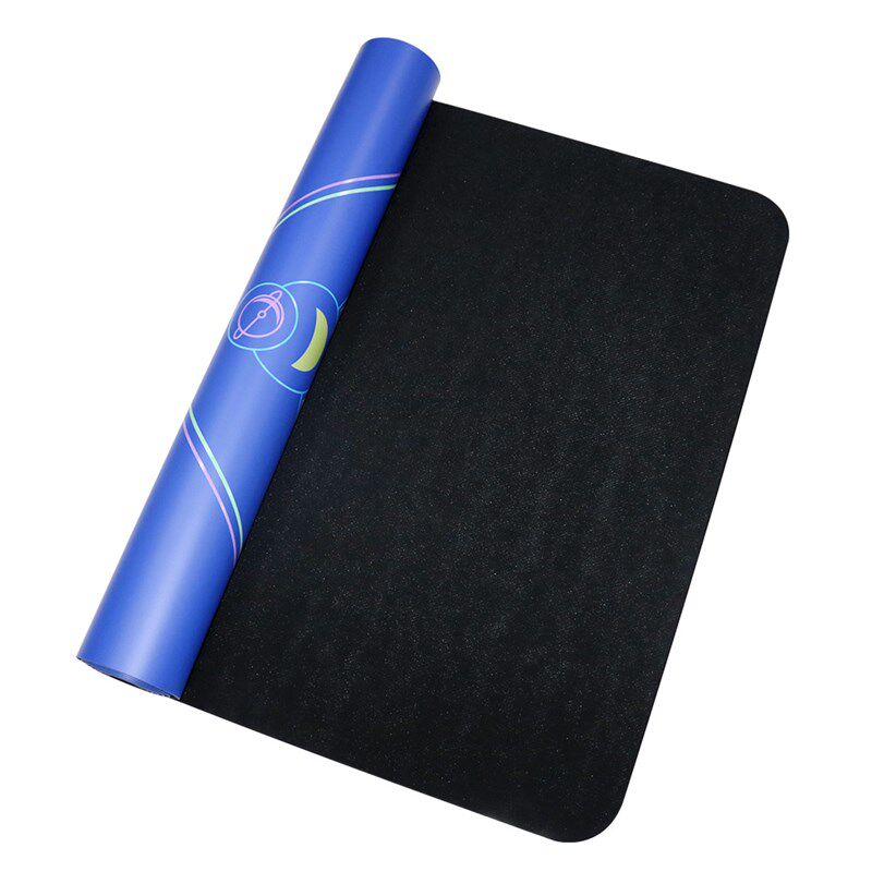 天然橡胶瑜伽垫PU干湿防滑初学者色彩运动健身家用收纳免费刻