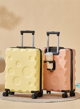 20寸行李箱女超轻20x40x55登机箱静音免托运18寸U密码旅行拉杆箱