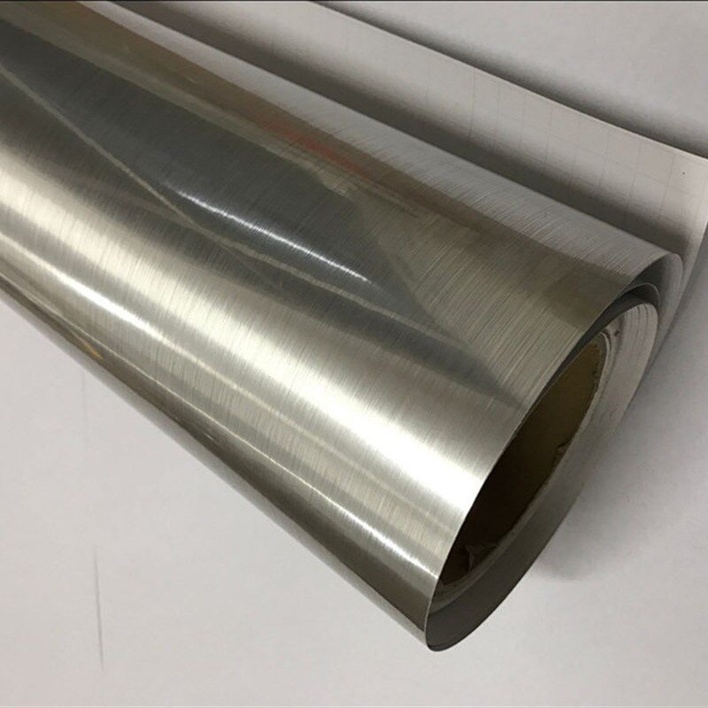 特厚金拉丝d自粘墙纸壁纸家具翻新贴金属镜面贴纸 拉丝银包邮