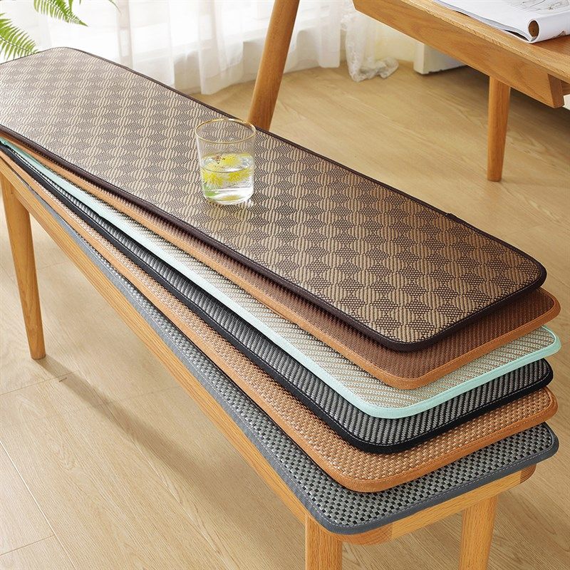夏季凉席长条椅座垫屁垫藤席中式长凳坐垫长方形垫板凳垫子定做,居家布艺,椅垫,淘宝优惠券,粉丝福利购,淘宝优惠卷