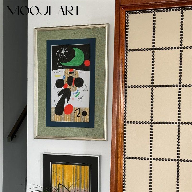 浩瀚星辰】木吉当代中古小众艺术装饰画卧室床头挂画客厅沙发壁画