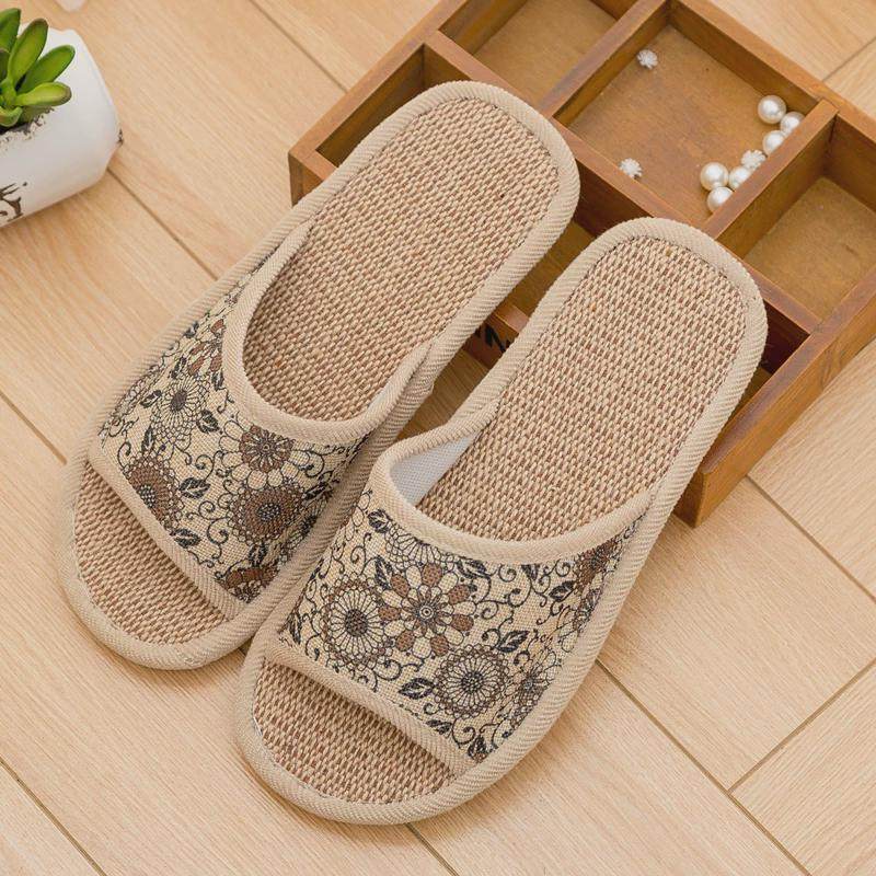 新款夏季家用拖鞋男亚麻特大号家居防滑加肥加大码拖鞋室内45 46,居家布艺,居家亚麻拖鞋,淘宝优惠券,粉丝福利购,淘宝优惠卷