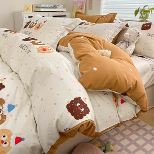 100%全棉被套单件150x200x230单人1.5米被子被罩1.8m双人纯棉被单