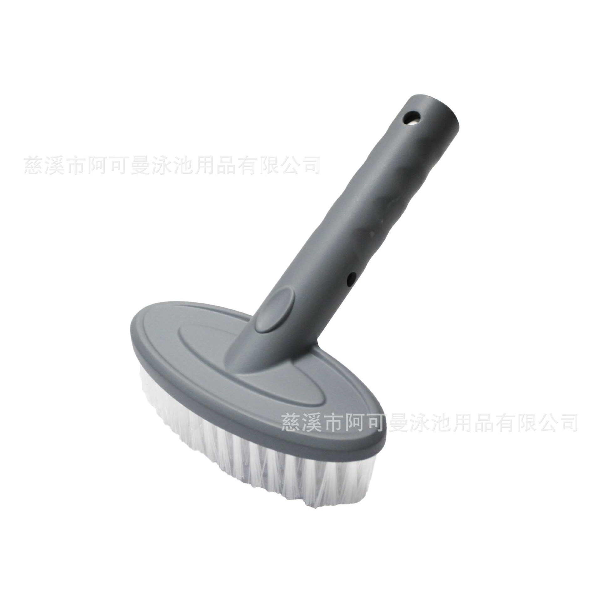 厂家直销泳池鱼池浴池捞小捞网刷子海绵刷套装3节铝管40X3CM铝杆