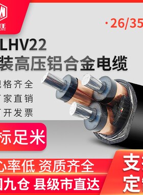 YJLHV22铝合金高压单芯电缆线3*70 95 120 150 240平方X光伏线35K