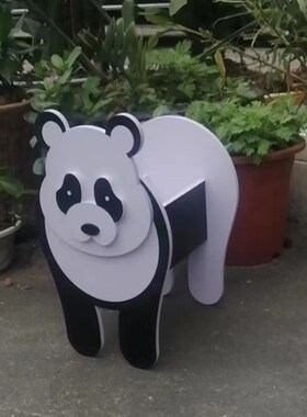 播种机动物造型卡通宠物花盆架庭院摆饰阳L台花园配饰办公桌面收