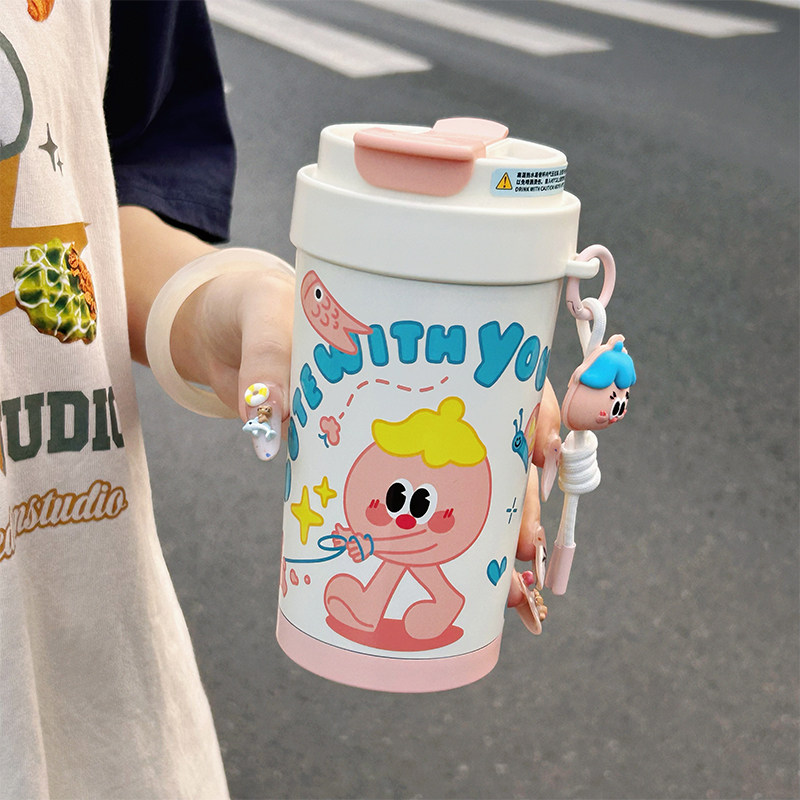 茶水分离保温杯2024新款女生陶瓷内胆咖啡杯子便携多巴胺吸管水杯,餐饮具,保冷/保温杯,淘宝优惠券,粉丝福利购,淘宝优惠卷