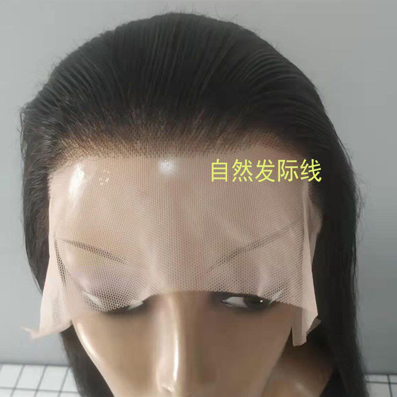 真发套全头韩版无刘海蕾丝假发真发全真人发光头专W用真发假头套