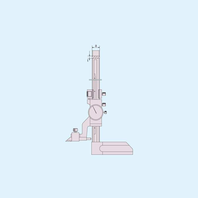 上工 高精度带表高度尺 不锈钢游标卡尺0-150/300/600上海工具