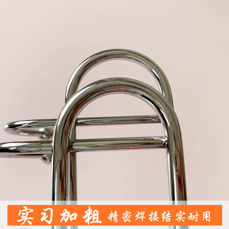 。侧挂橱房衣帽架简易不锈钢固定打孔排钩墙壁普通墙上挂钩壁挂