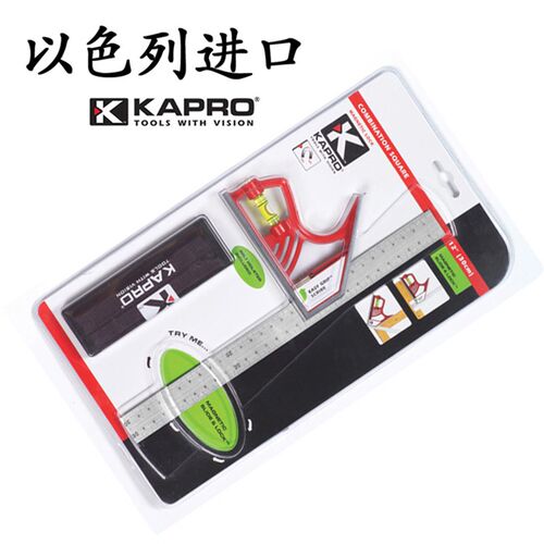 以色列进口KAPRO嘉宝活动角尺曲尺开普路滑动角尺325磁力磁性直角