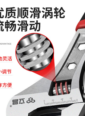 活动扳手多功能开口小号12寸大活口扳手卫浴板手五金工具手动扳手