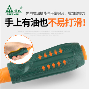 绿林十字螺丝刀套装一字超硬小改锥强磁平口梅花起子工业级工具