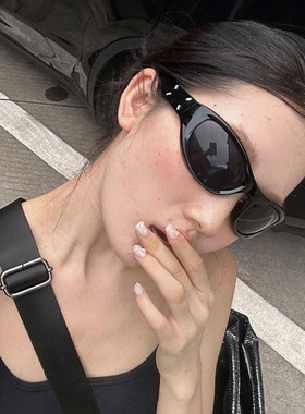 Y2K朋克发箍骑行护目太阳镜女