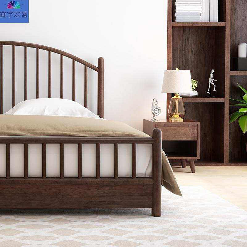 简约现代新中式实木床北欧风实木床双人温莎床卧室主卧床古风床,电子元器件市场,其它元器件,淘宝优惠券,粉丝福利购,淘宝优惠卷