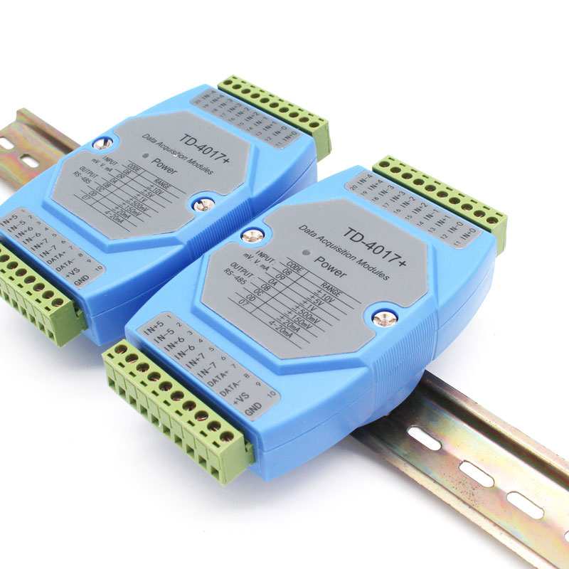 4-20mA转RS485信号对传模拟量模块8路AI/AO采集卡输入出电流电压